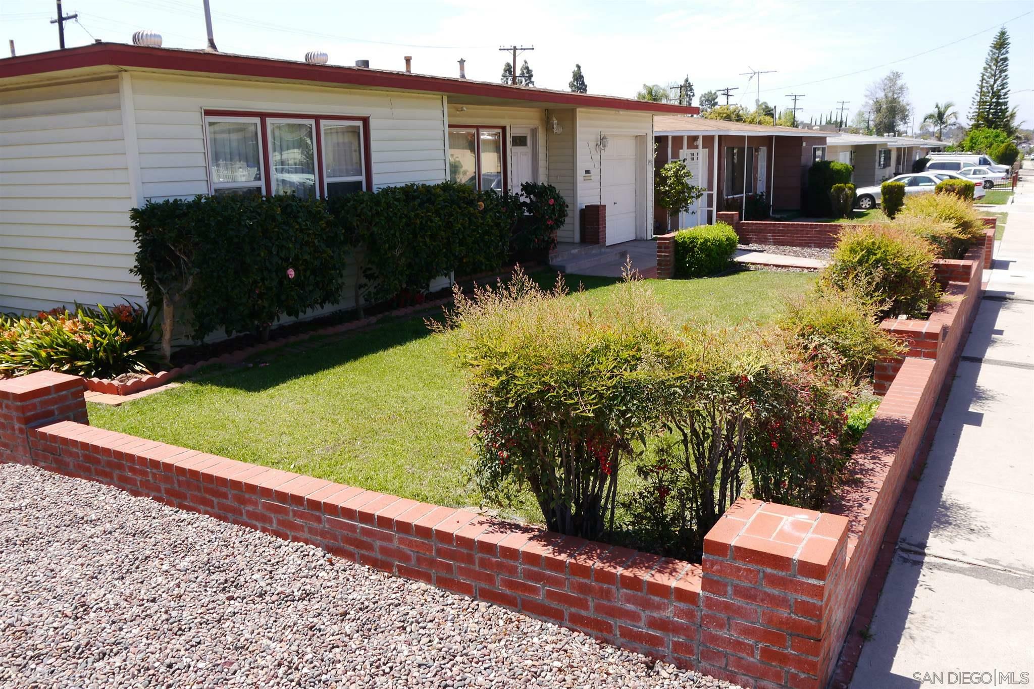 Property Photo:  5343 Redwood St.  CA 92105 