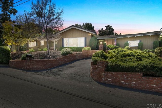 Property Photo: 9345 El Tejado Road CA 91941