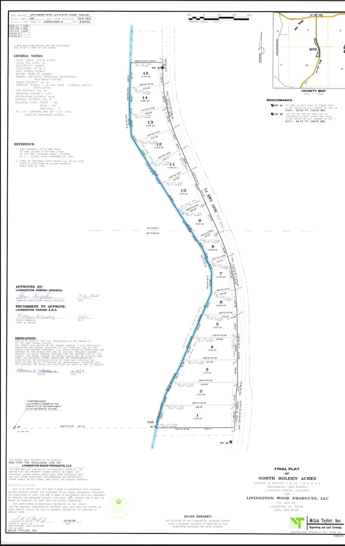 Property Photo:  Lot 9 La Hwy 1036  LA 70774 