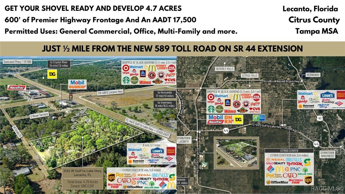 Property Photo: 3132 W Gulf To Lake Highway FL 34461