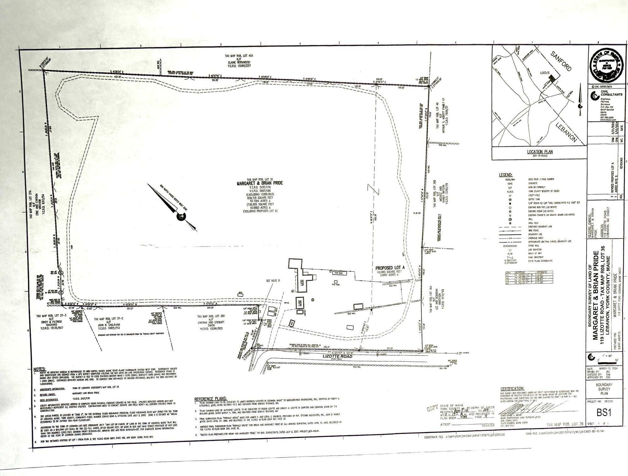 Property Photo: 119 Lizotte, Lot A Road ME 04027
