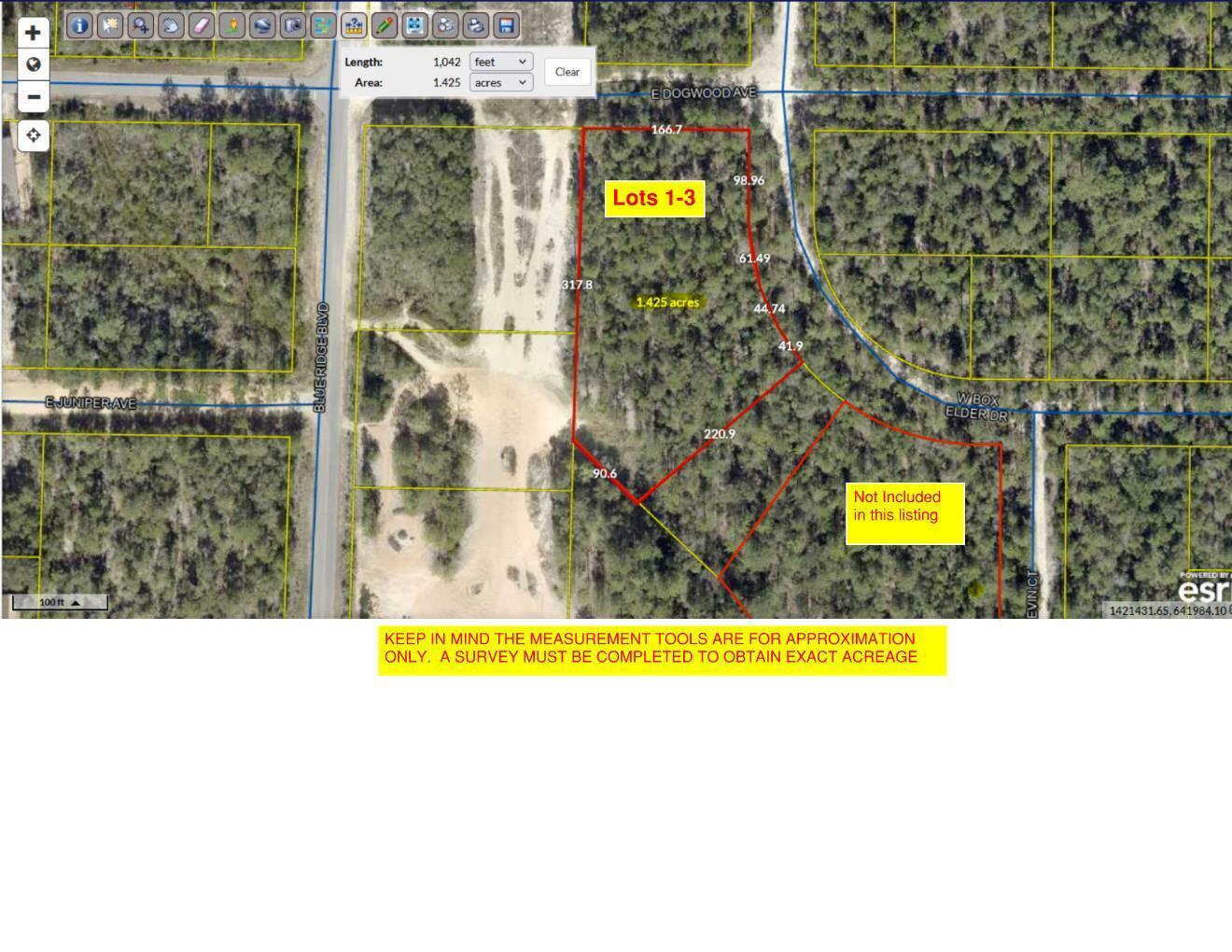 Property Photo:  Lot 1-3 W Box Elder Drive  FL 32433 