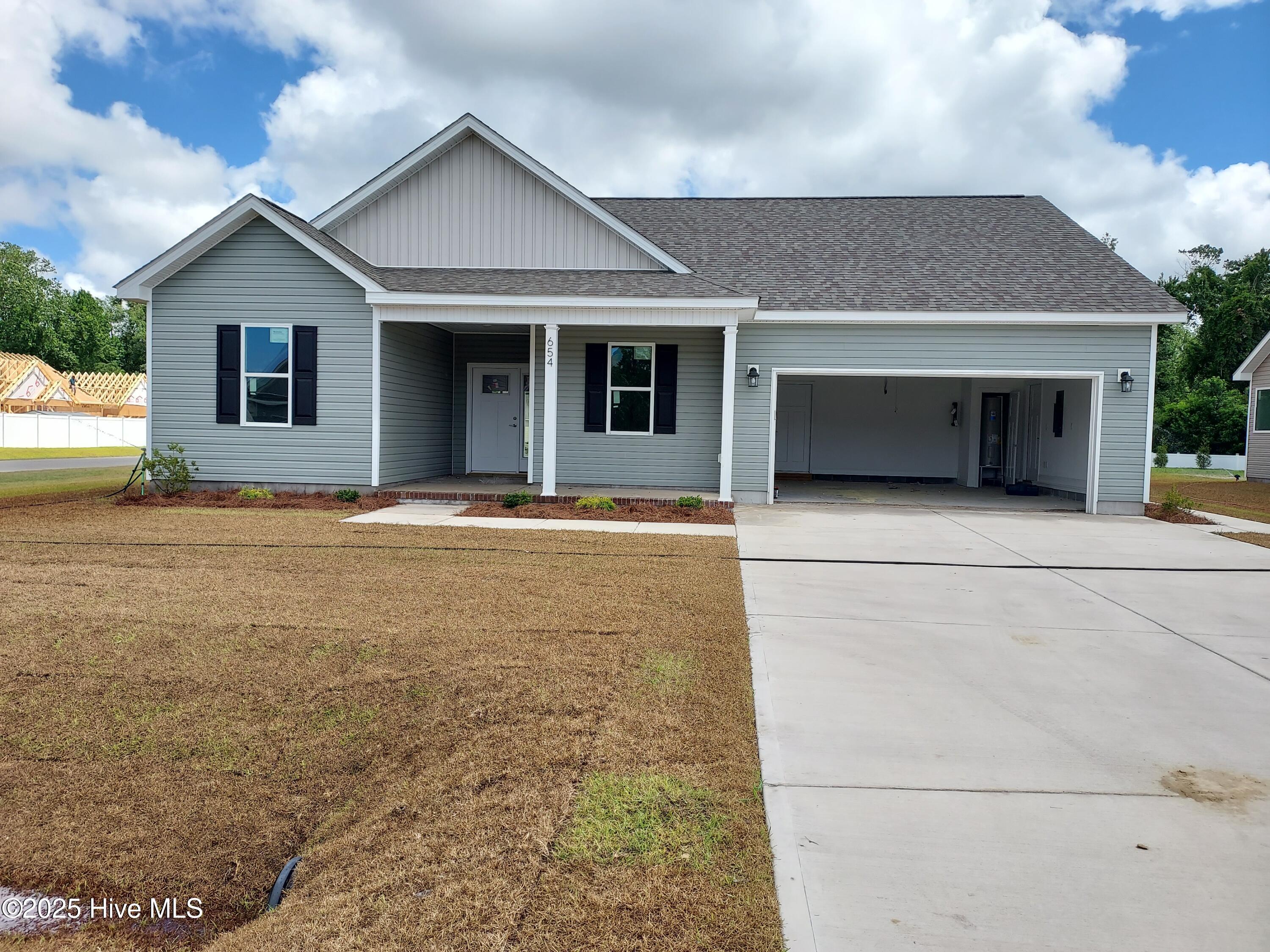 Property Photo:  654 Bright Harvest Drive  NC 28555 