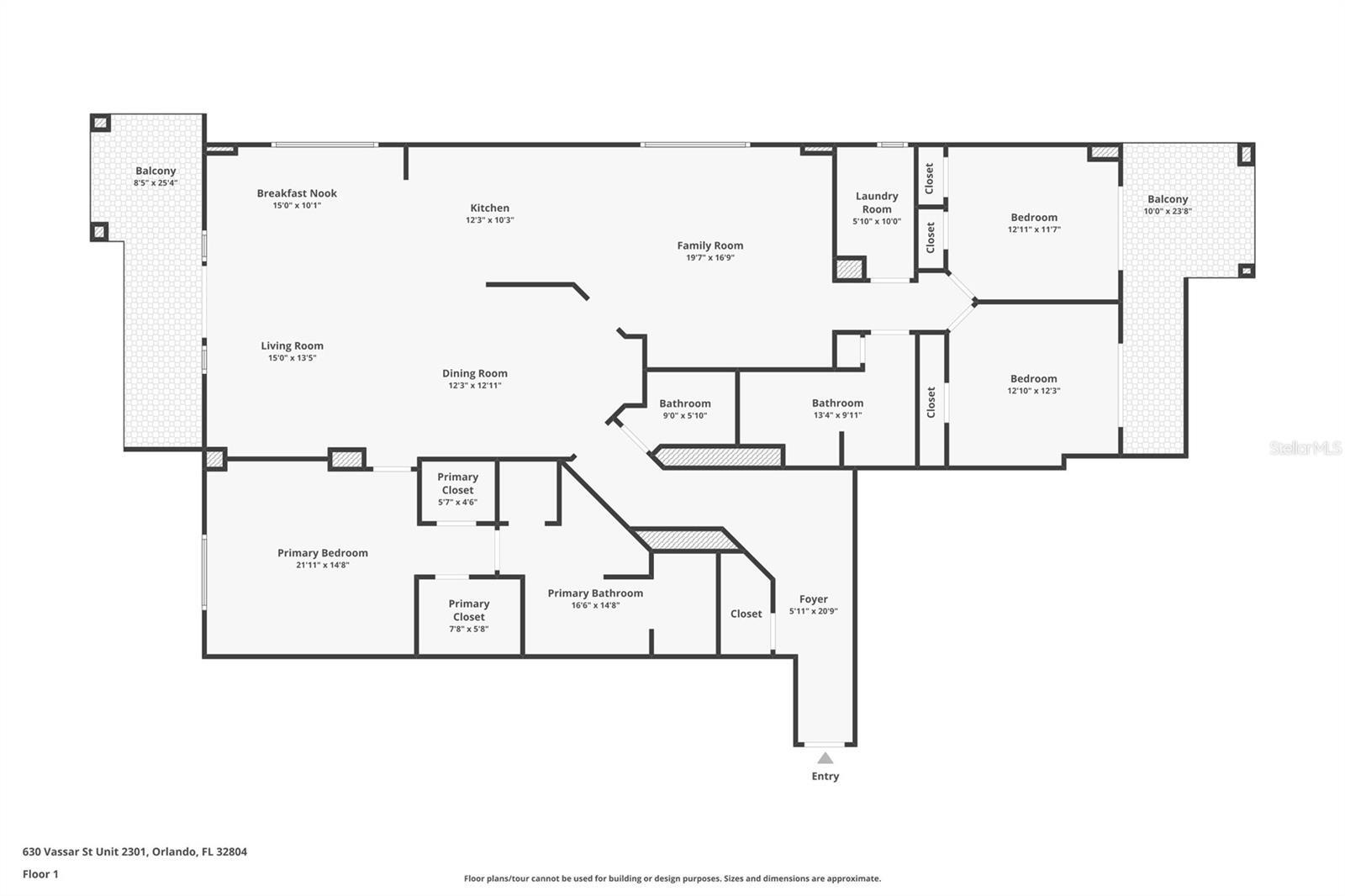 Property Photo: 630 Vassar Street 2301 FL 32804