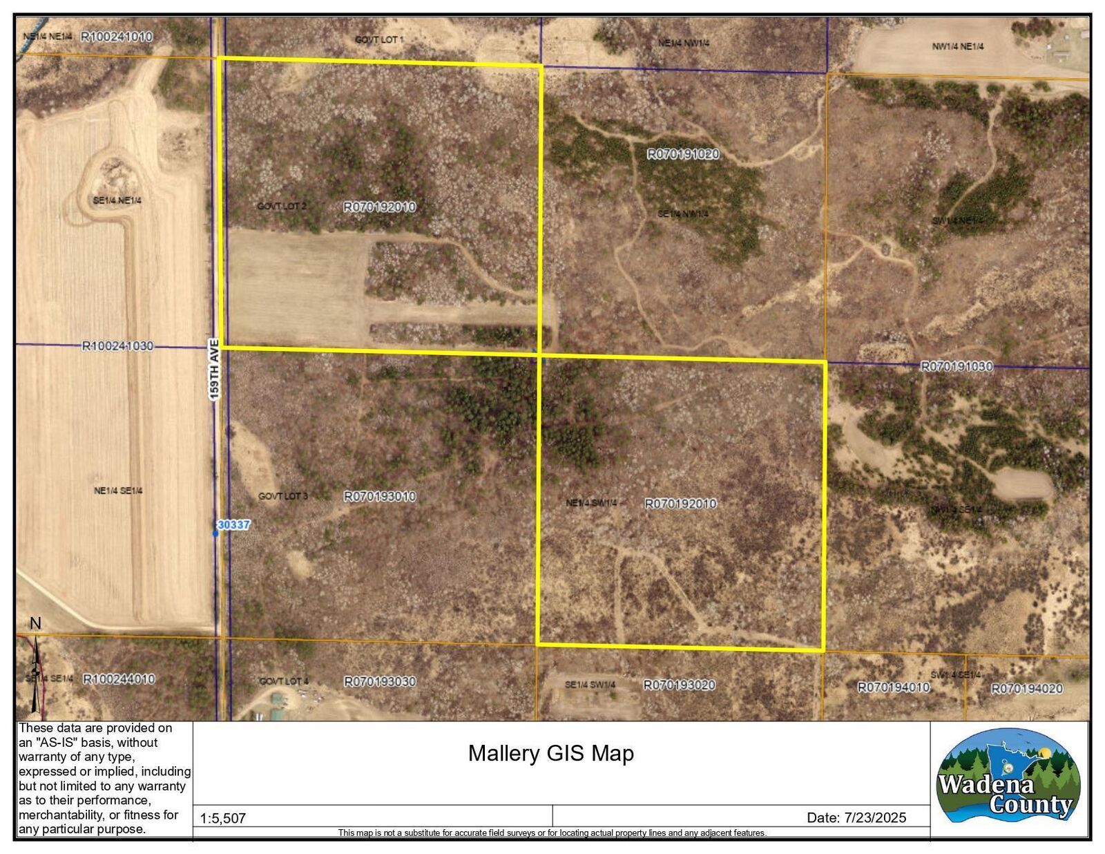 Property Photo:  Xxxx 159th Avenue  MN 56477 