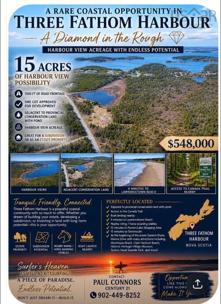 Lot R3 Three Fathom Harbour Road — photo 1