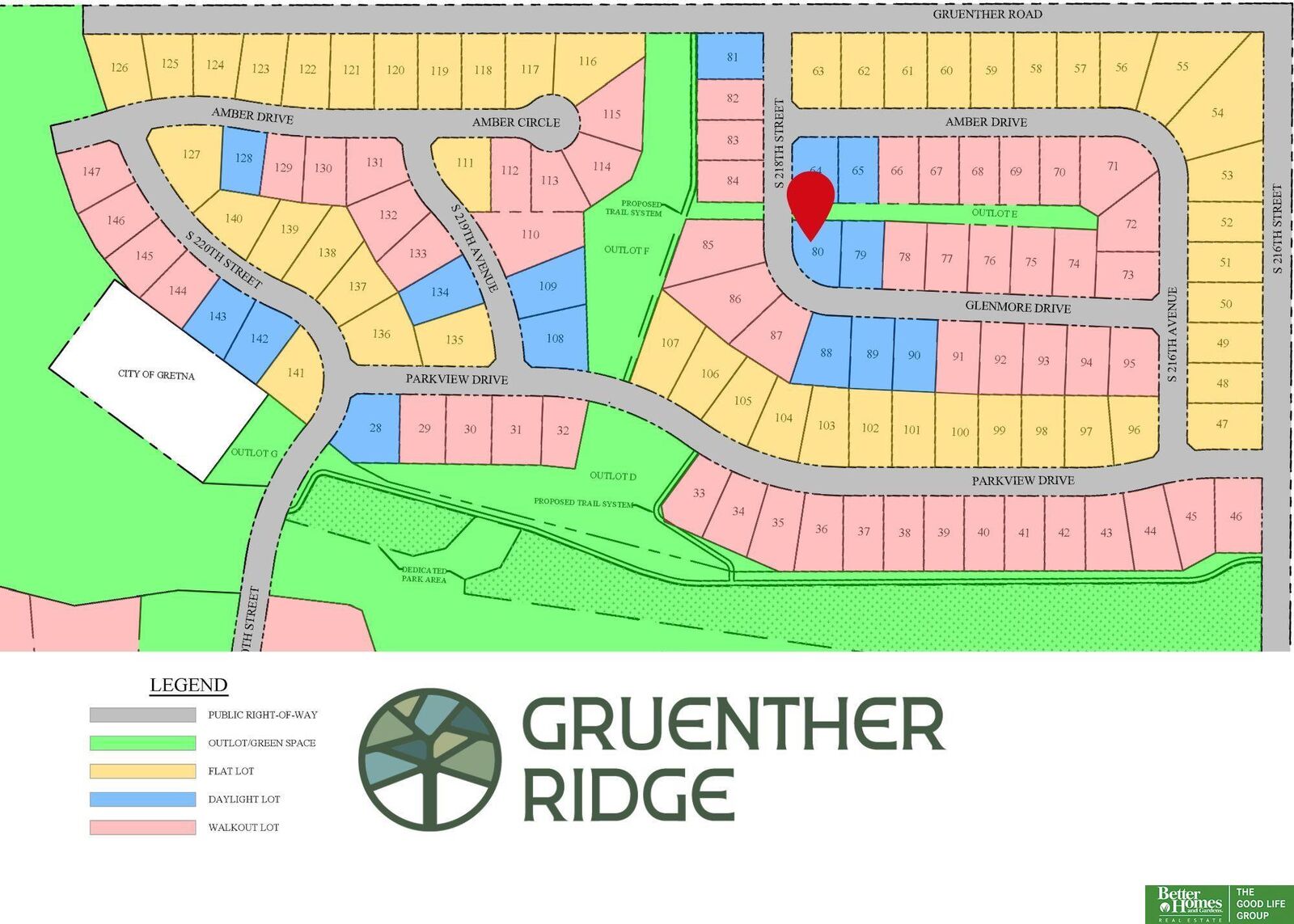Property Photo:  Lot 80 Gruenther Ridge Street  NE 68028 