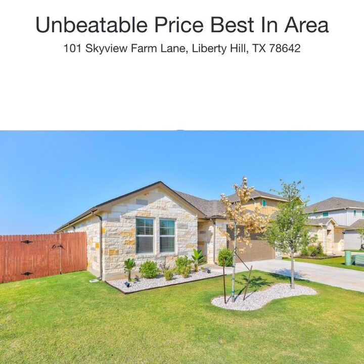 Property Photo: 101 Skyview Farm Lane TX 78642