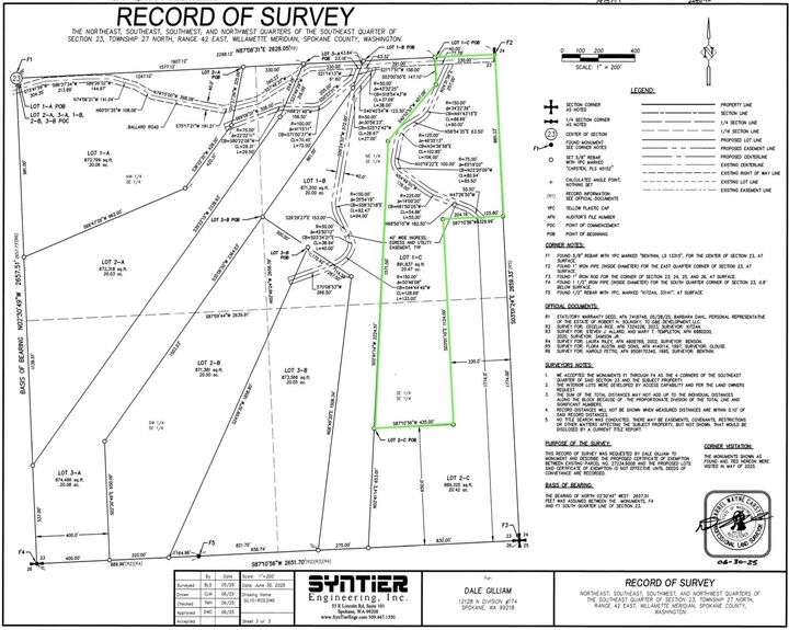 Property Photo: Nka W Ballard Rd Lot 1-C WA 99208