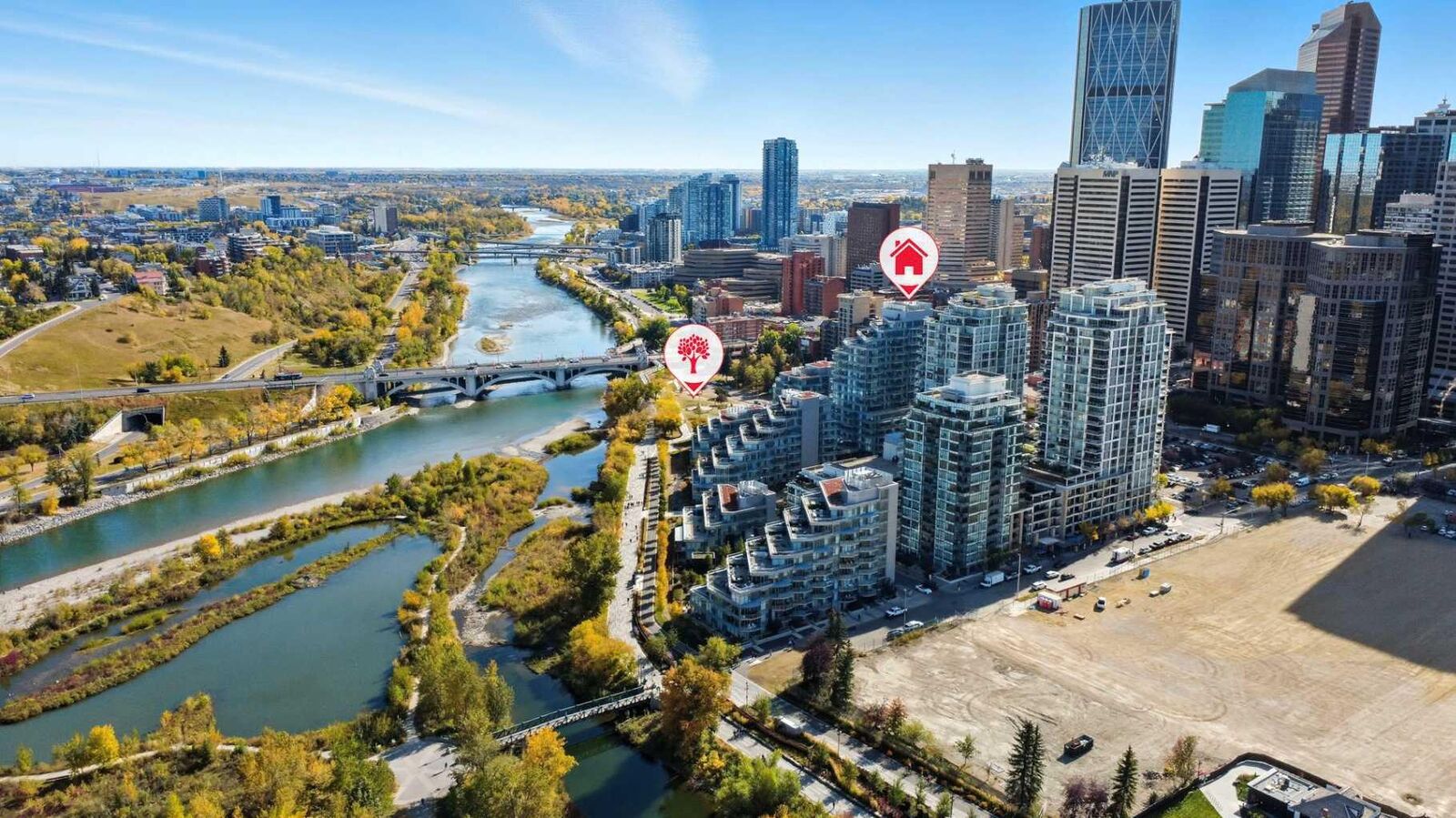 Property Photo:  108 Waterfront Court SW 1007  AB T2P 1K7 
