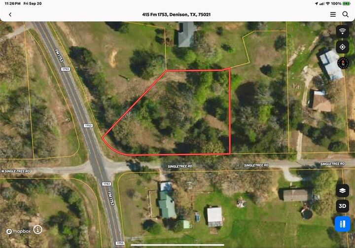 Property Photo: Tbd NE Fm 1753 &Amp Singletree TX 75021