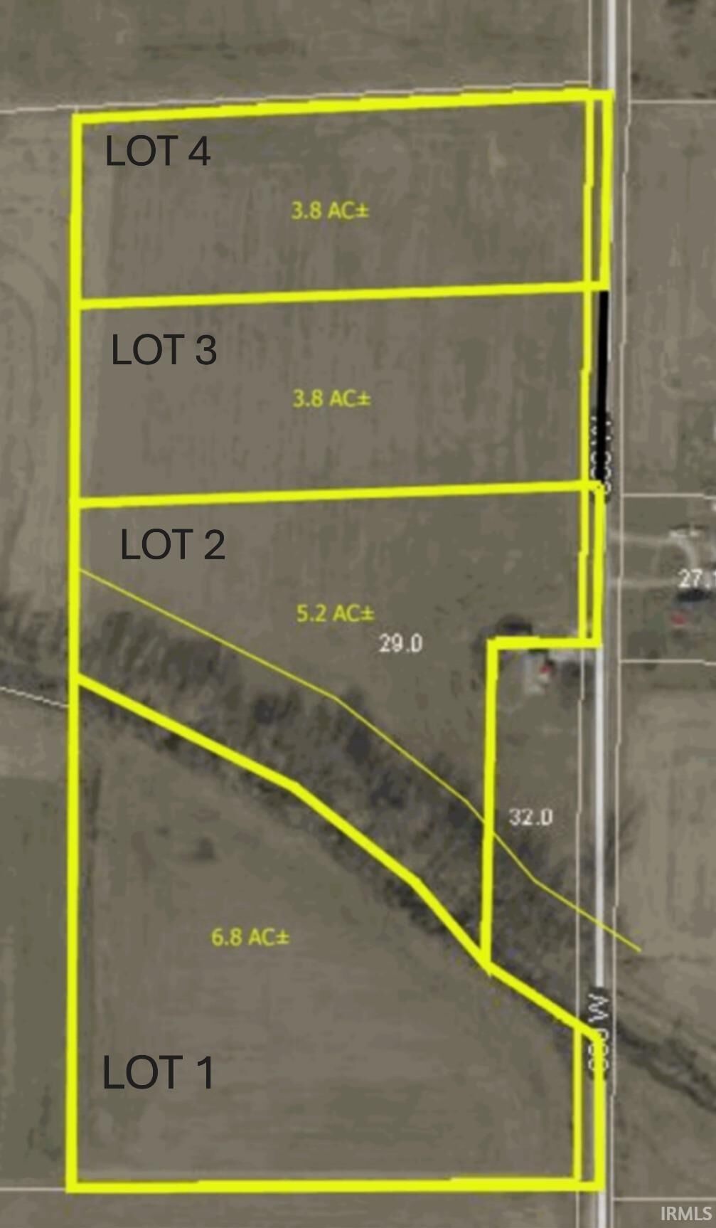 Property Photo:  Lot 1 Cr 600 W Road  IN 47634 
