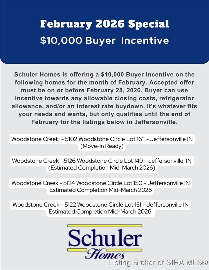 Property Photo: 5124 Woodstone Circle Lot 150 IN 47130