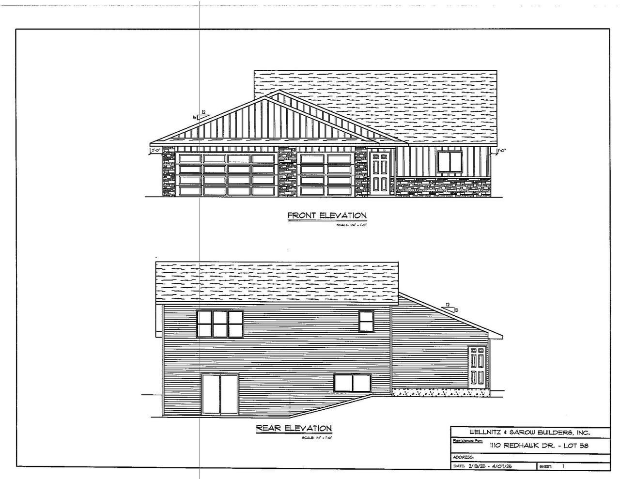 Property Photo:  1110 Red Hawk Drive  WI 53563 