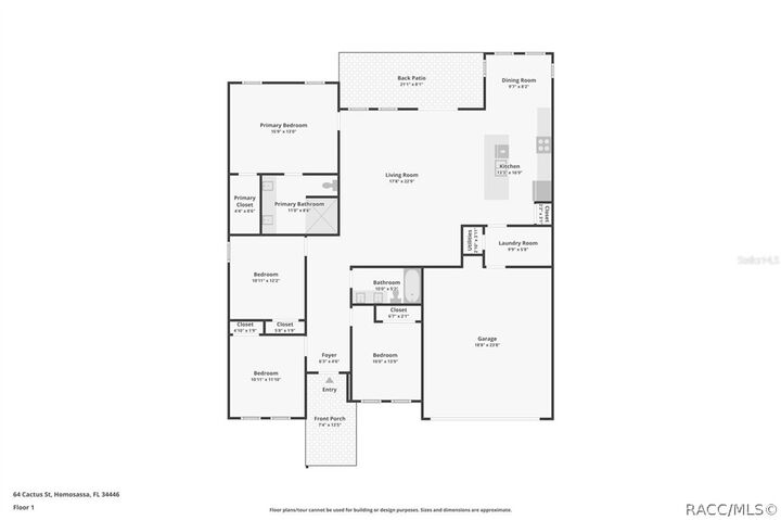 Property Photo:  64 Cactus Street  FL 34446 