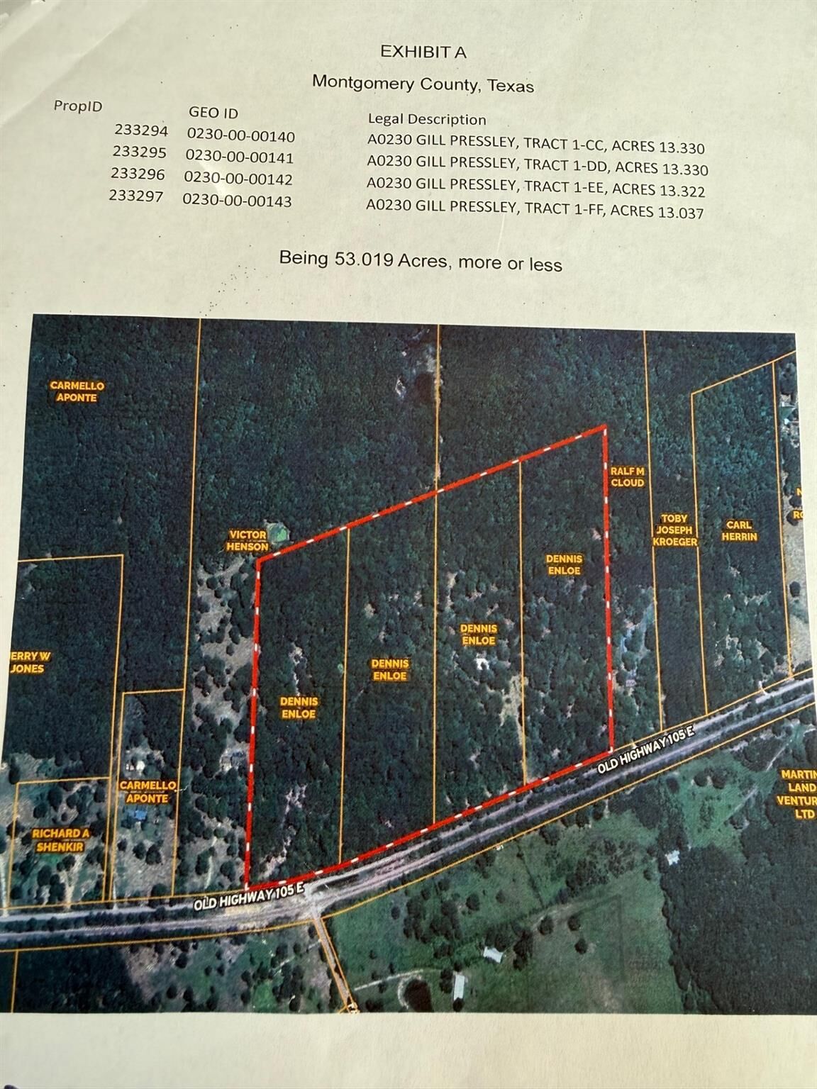 Property Photo:  0 Old Hwy 105 E  TX 77327 