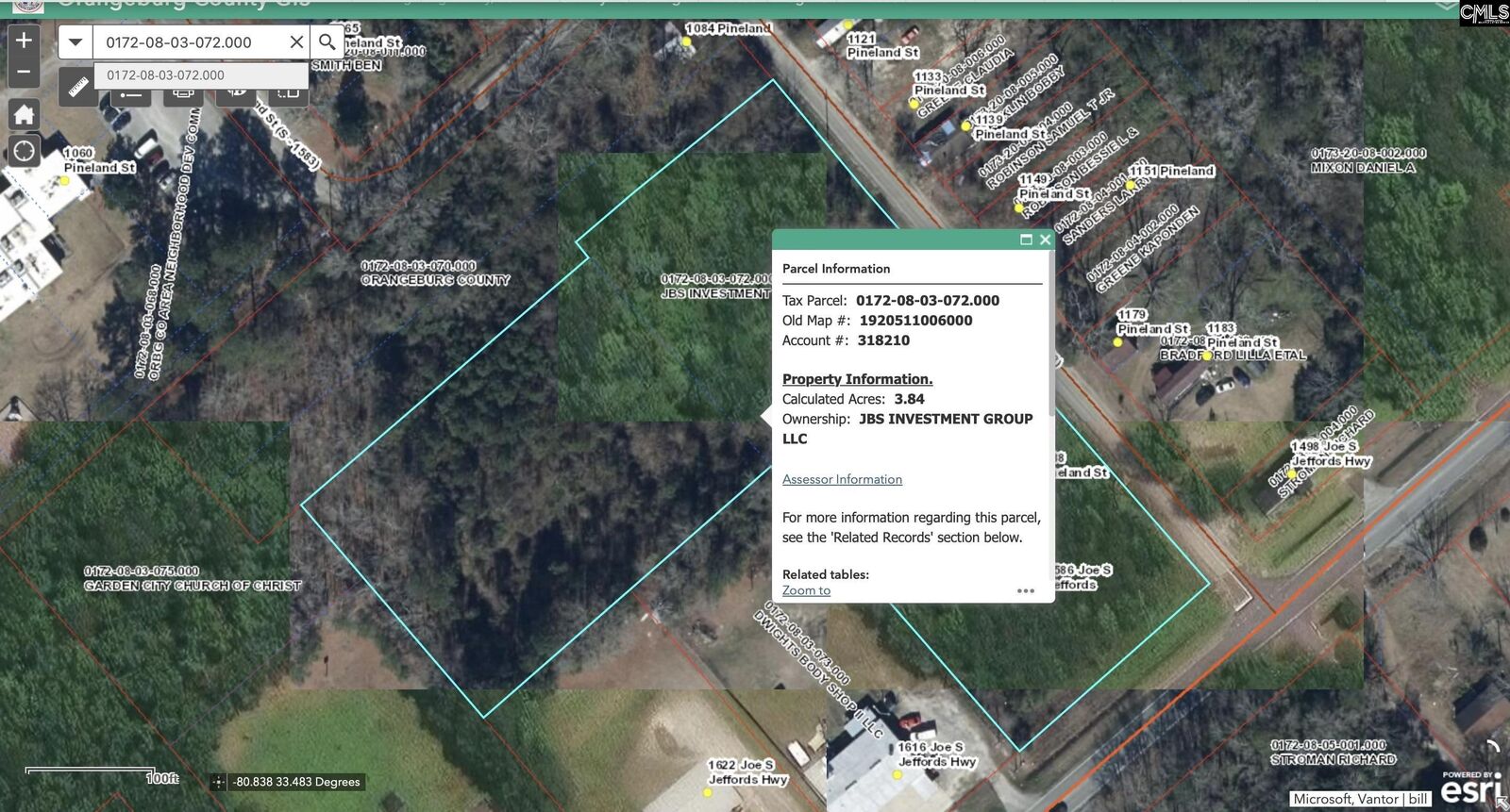 Property Photo:  Joe S. Jeffords Highway  SC 29115 