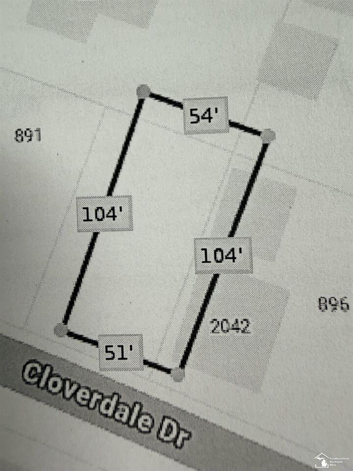 Property Photo:  2042 Cloverdale Drive  MI 48161-1823 