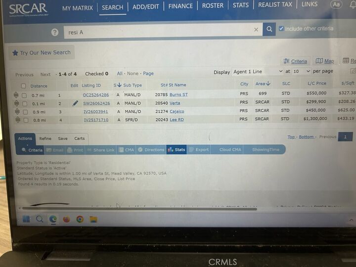 Property Photo: 20540 Verta CA 92570