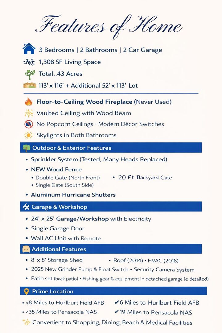 Property Photo:  2176 Calle De Cantabria  FL 32566 