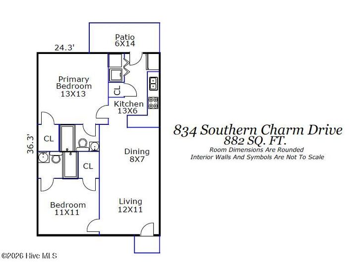 Property Photo: 834 Southern Charm Drive NC 28412