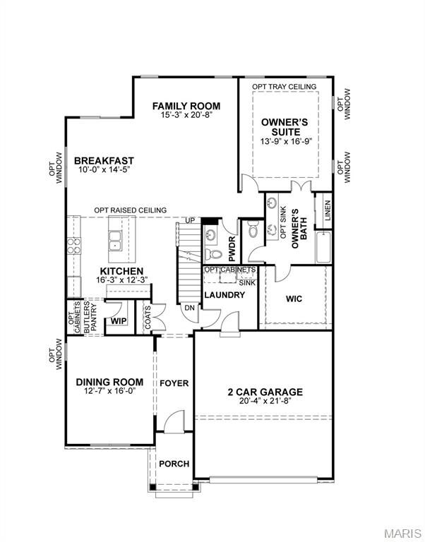 Property Photo:  1 The Madison 2 Car At Strawberry Farms  MO 63376 