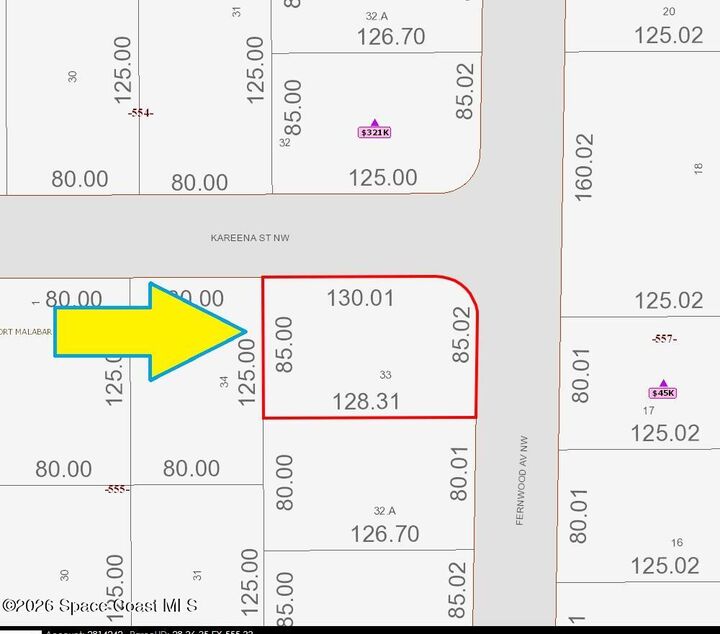 Property Photo: 554 Fernwood Avenue NW FL 32907