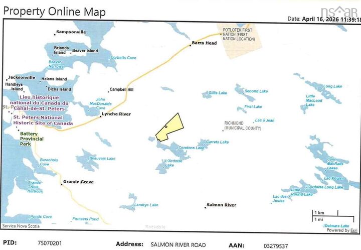 Property Photo:  Salmon River Road  NS B0E 1S0 