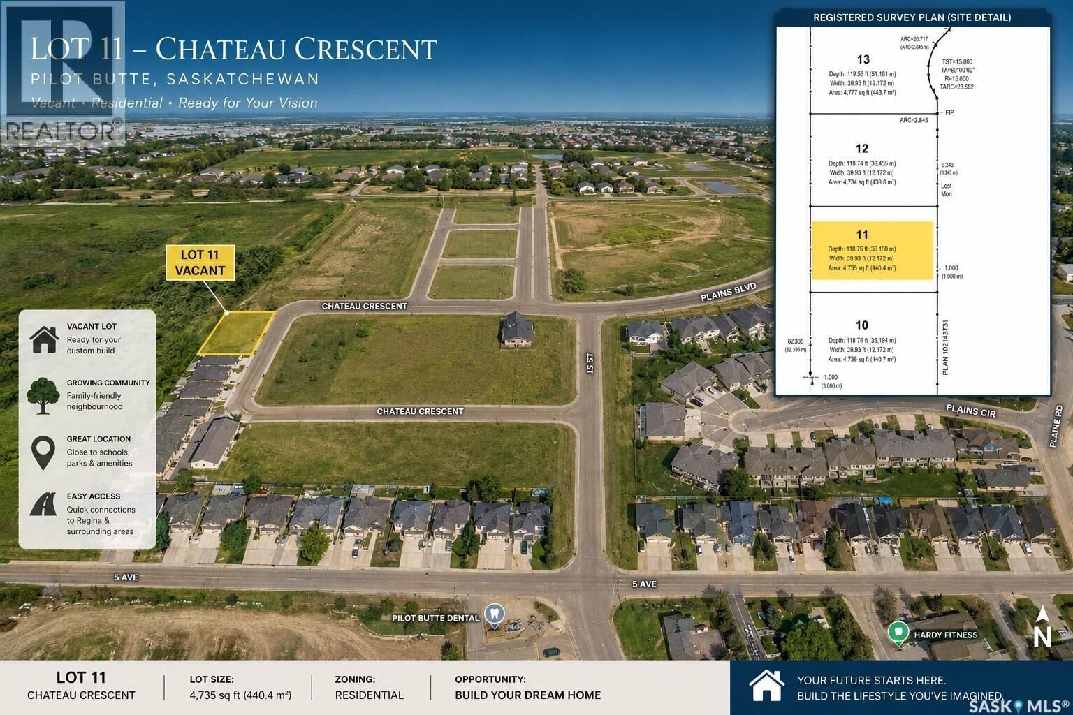 Property Photo:  11 Tbd Chateau Crescent  SK S0G 3Z0 