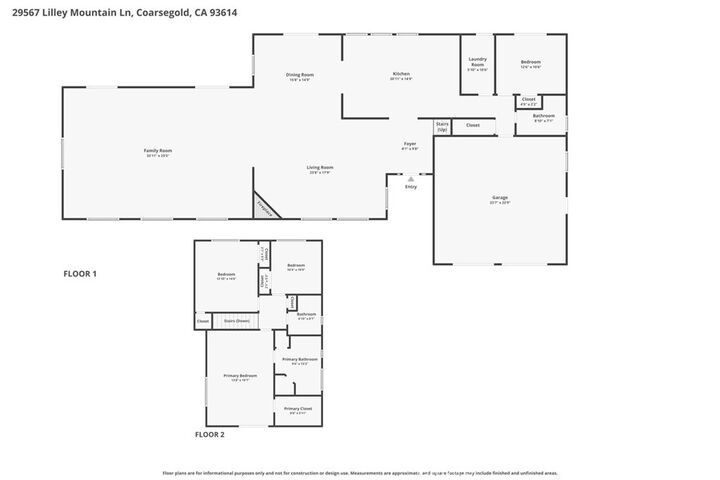 Property Photo:  29567 Lilley Mountain  CA 93614 