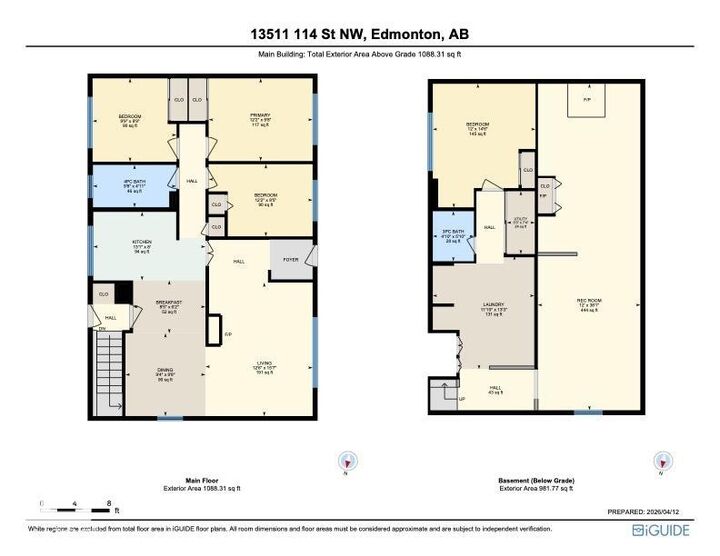Property Photo:  13511 114 Street NW  AB T5E 5E7 