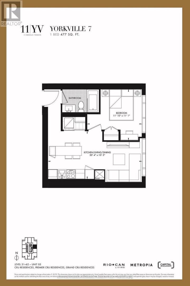 Property Photo: 11 Yorkville Avenue 3505 ON M4W 1L2
