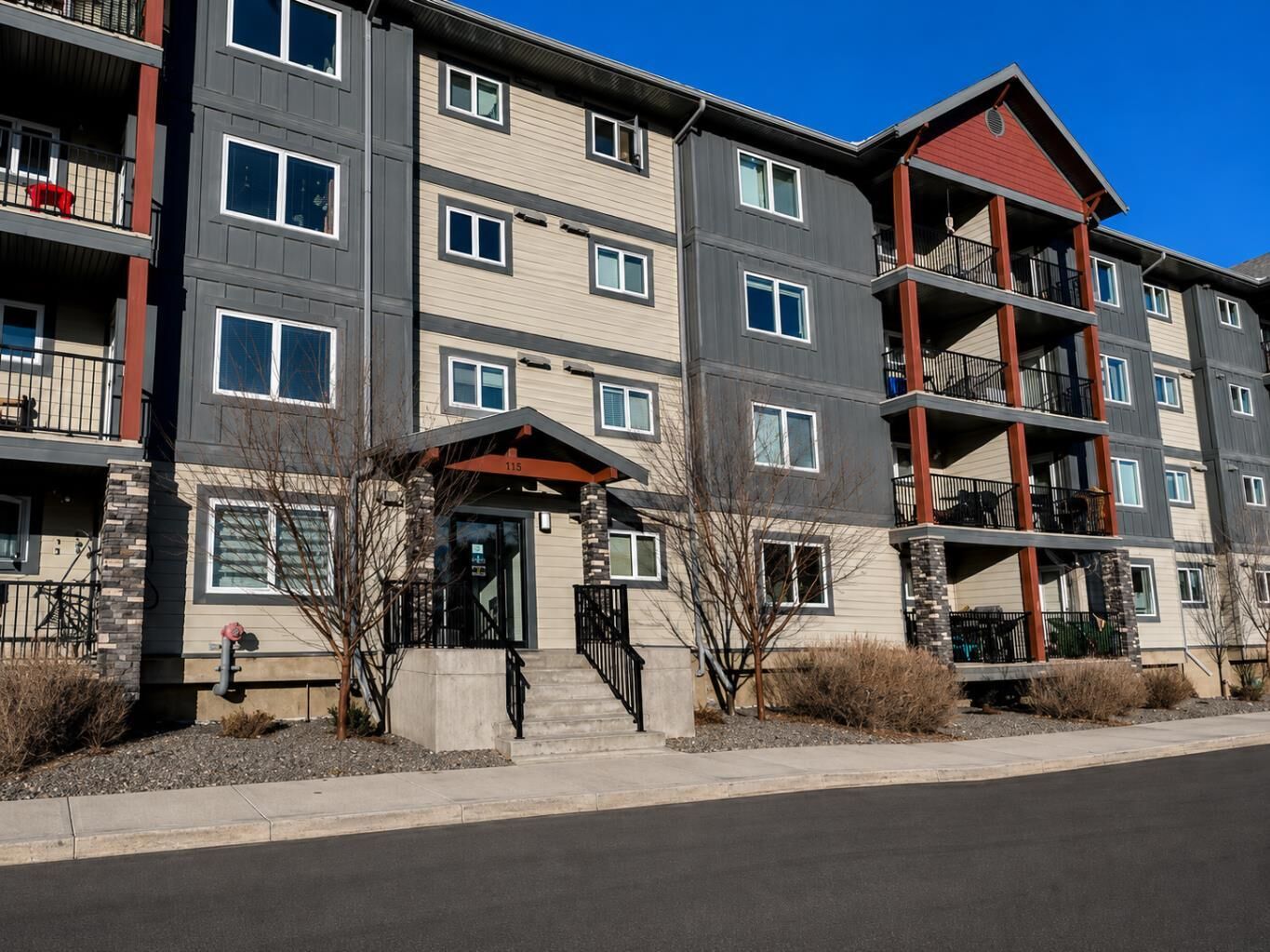 Property Photo: 115 Denholm Gate 101 AB T9H 0B2