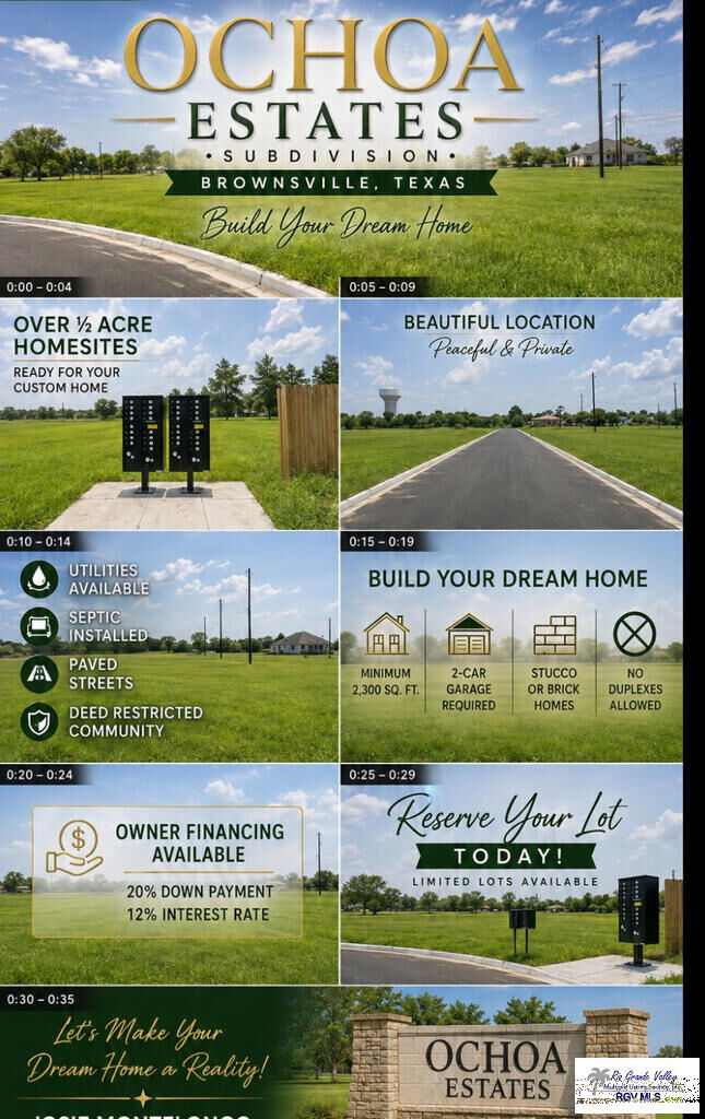 Property Photo: 000 Ochoa St Lot #6 Block 1 TX 78521