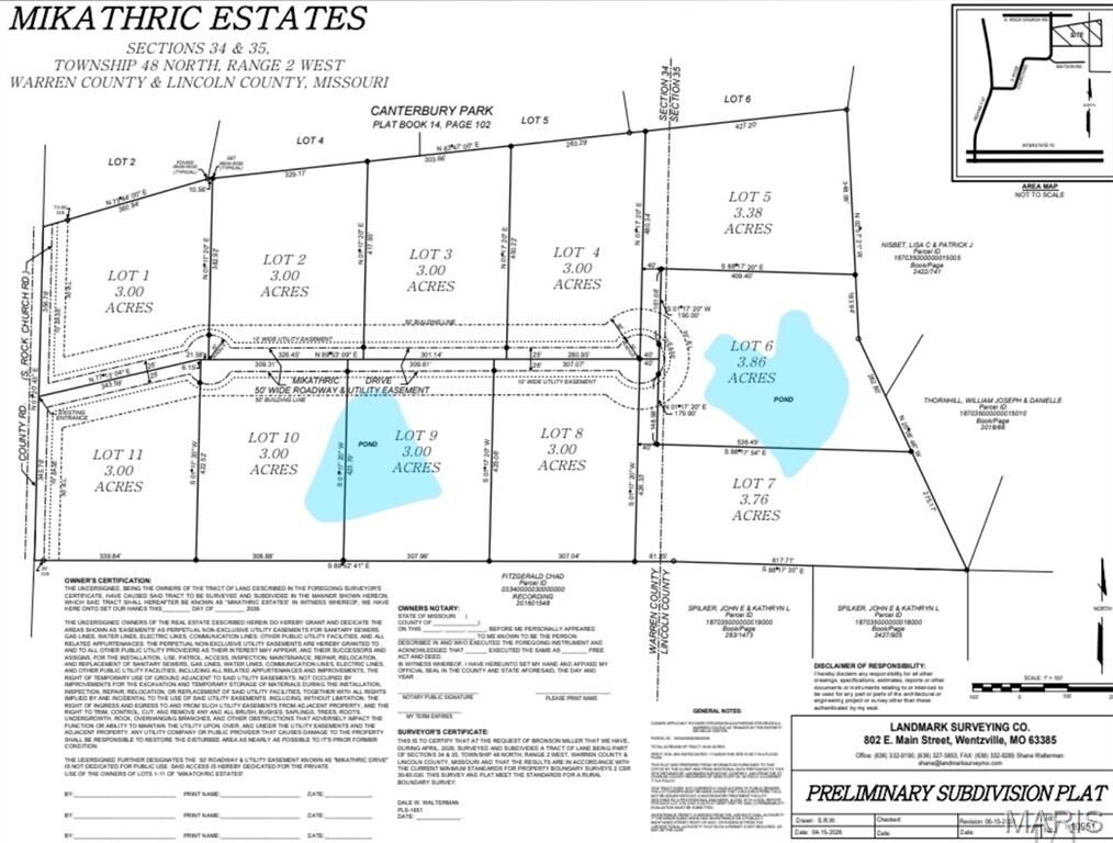 Property Photo: 0 Lot 8 Mikathric Estates MO 63383