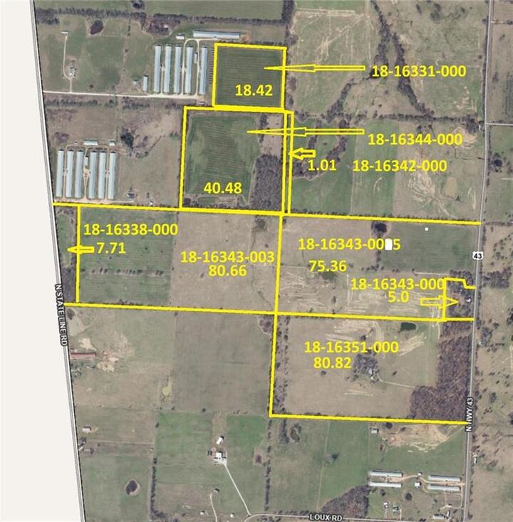 Property Photo:  10101 Highway 43  AR 72747 