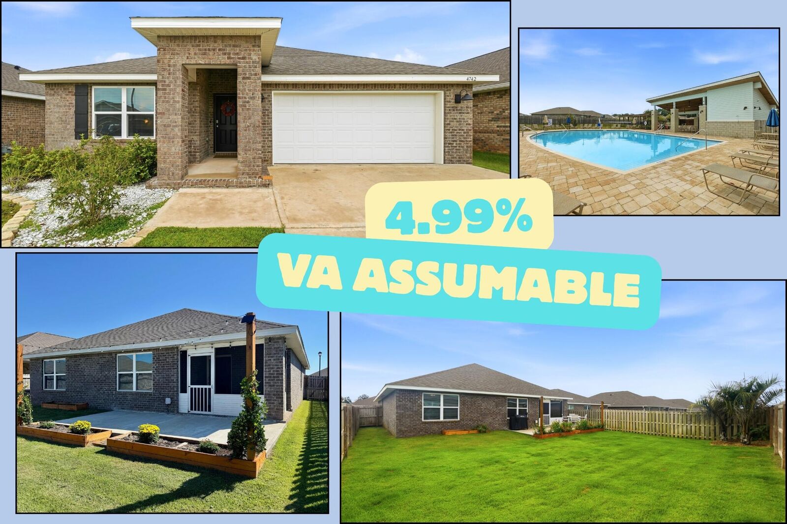 Property Photo:  4742 Airmen Drive  FL 32539 