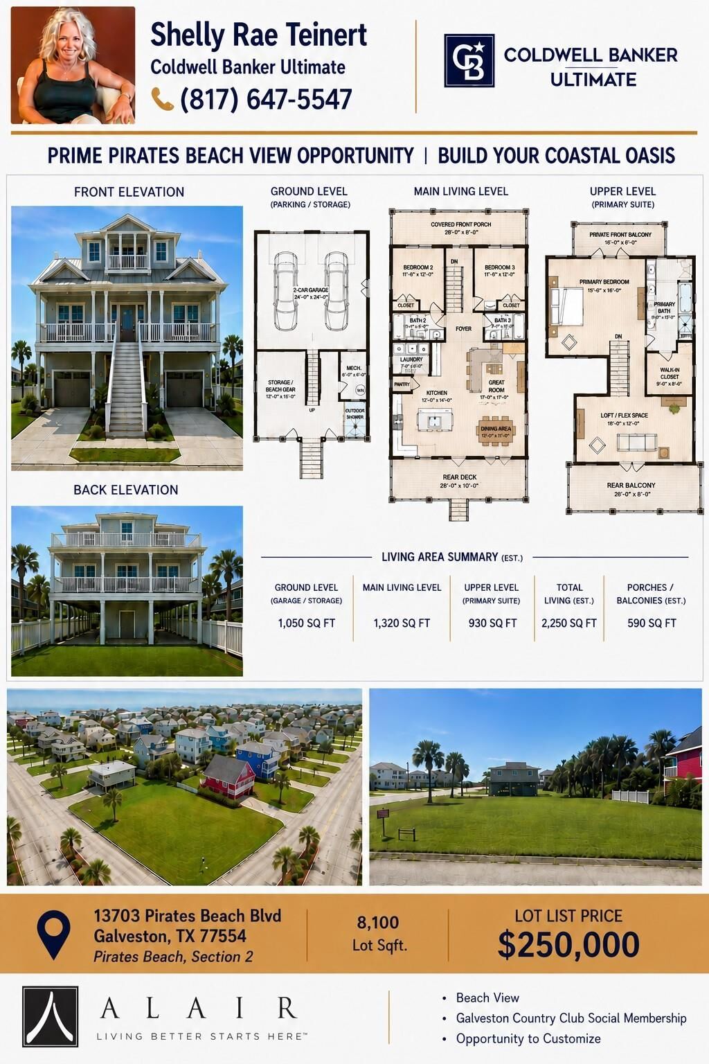 Property Photo: 13703 Pirates Beach Boulevard TX 77554