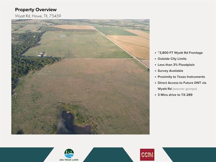 Property Photo:  Tbd 172.12 Wyatt Road  TX 75092 