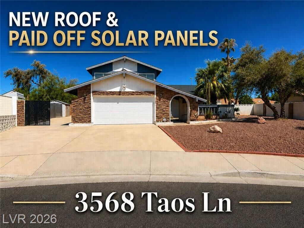 Property Photo: 3568 Taos Lane NV 89121