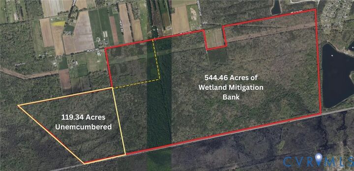Property Photo: 663.8 Acres Peach Road VA 23321