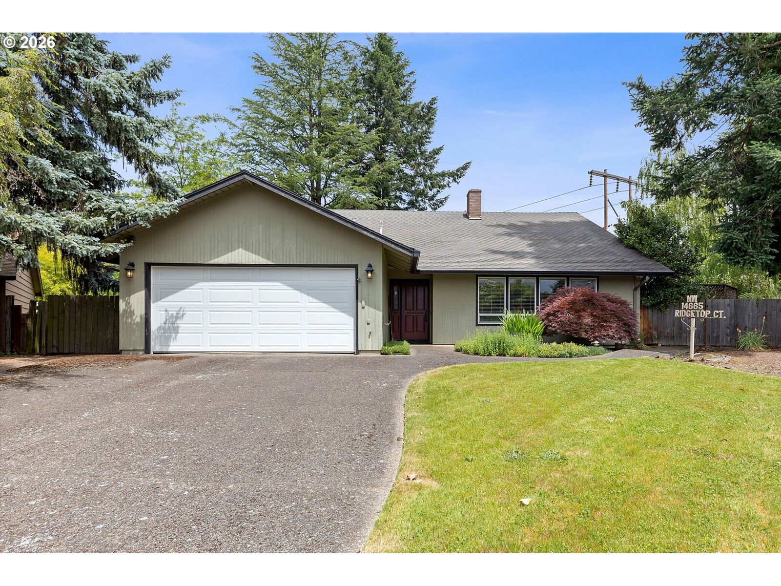 Property Photo:  14665 NW Ridgetop Ct  OR 97006 