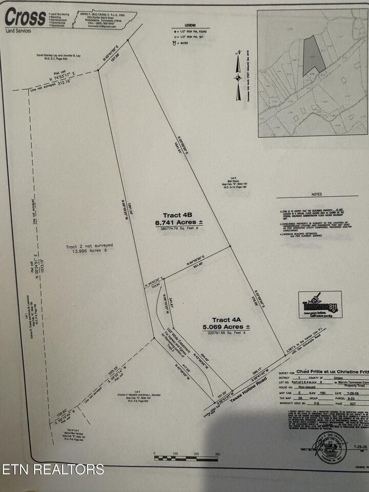 Property Photo:  Lot 4A Texas Hollow Rd.  TN 37779 