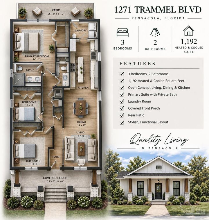 Property Photo: 1271 Trammel Blvd FL 32505
