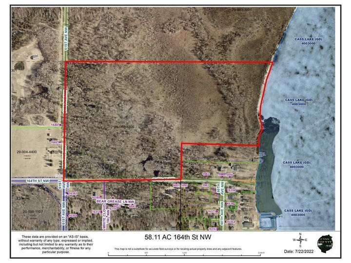 Property Photo: 58.11 Ac 164th Street MN 56633