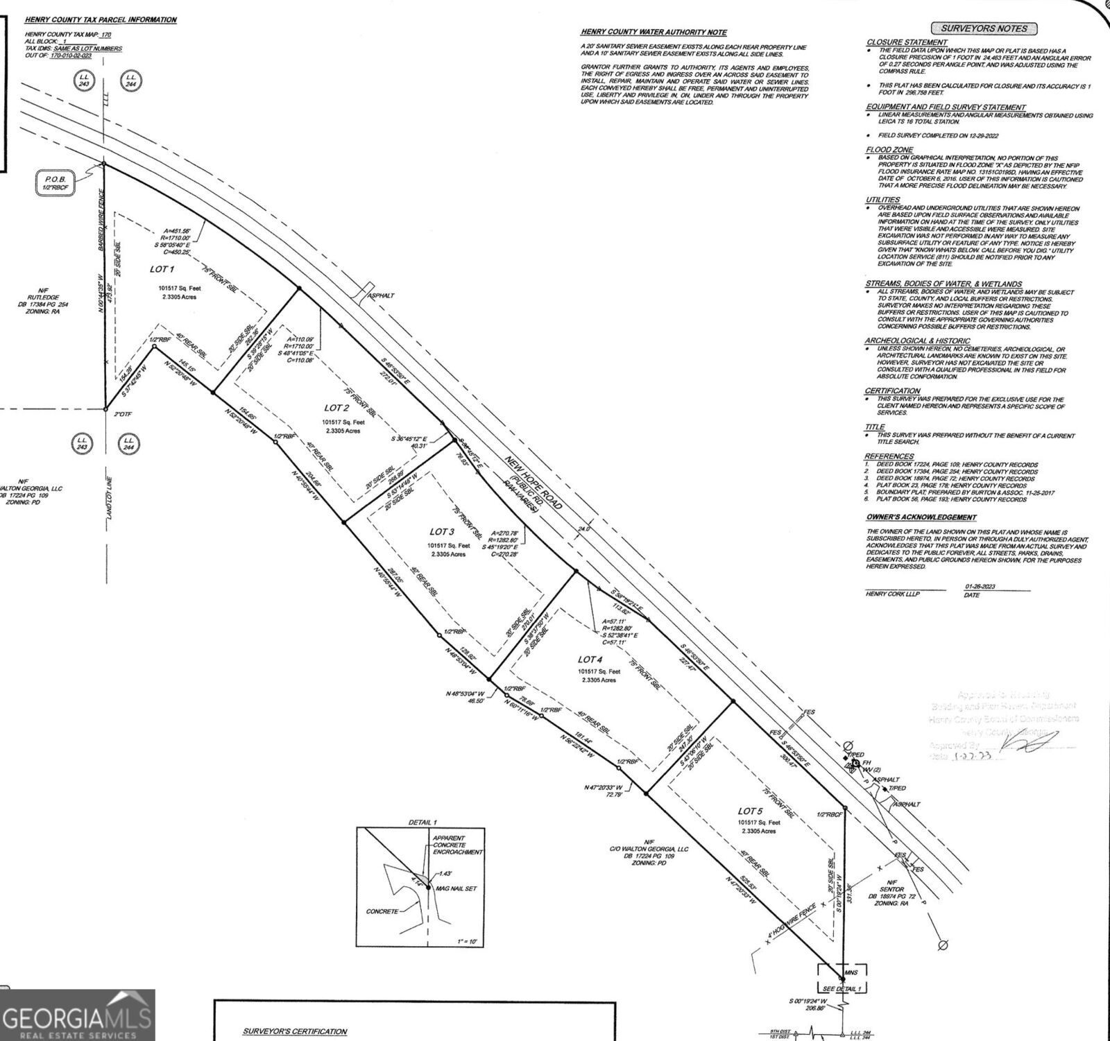 Property Photo:  Lot 2 New Hope Road  GA 30248 