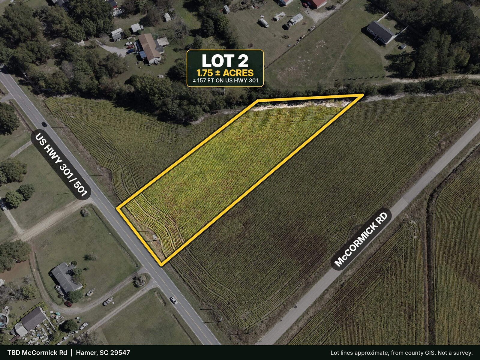 Property Photo: Tbd Highway 301 SC 29547