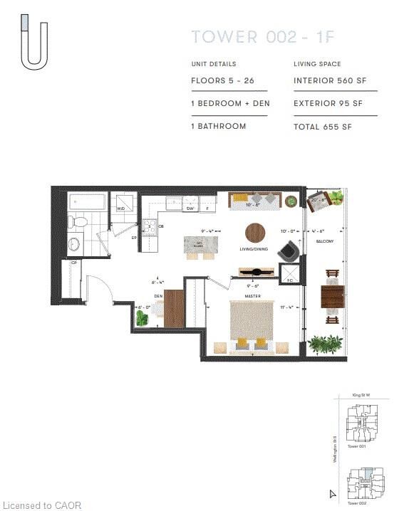 Property Photo: 15 Wellington Street S 601 ON N2G 0E4