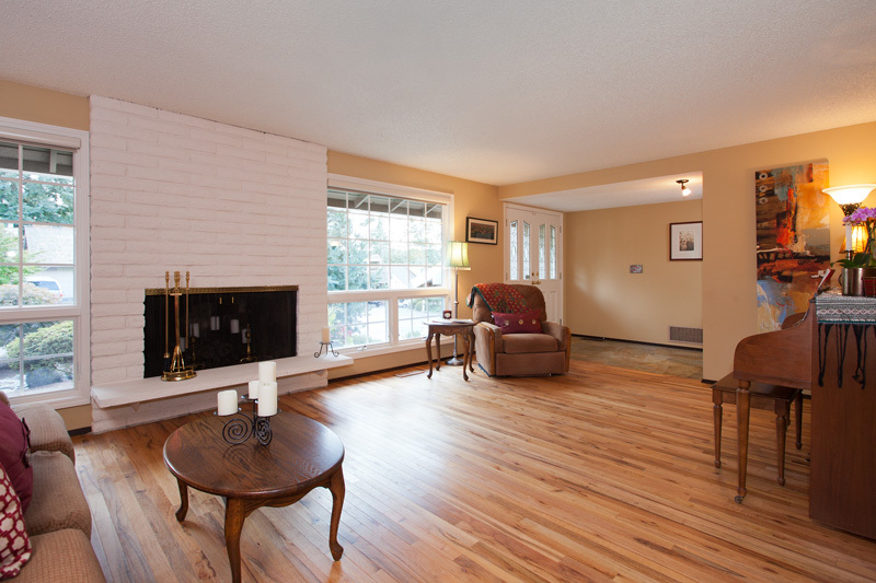 Property Photo: Airy living room enjoys lots of natural light 18310 NE 19th Place  WA 98008 