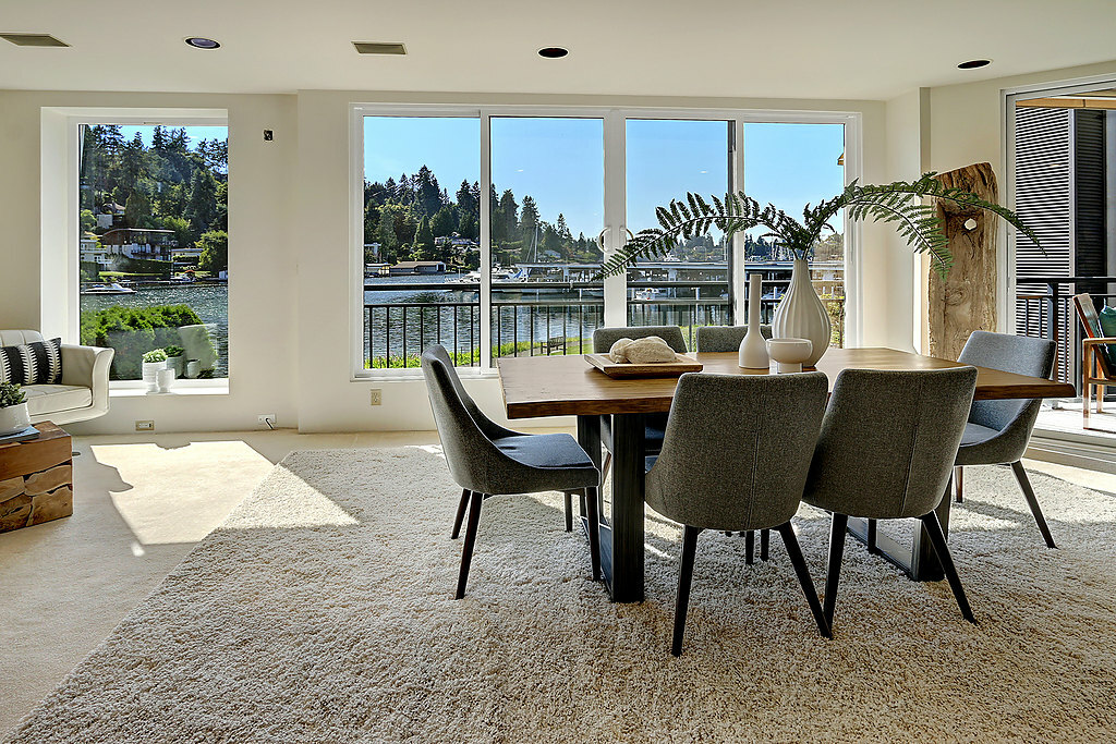 Property Photo: Living/Dining Space 101 101st Ave SE B-201  WA 98004 